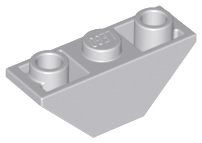 Brick Sloped Inverted 45° 3 x 1 Double with 2 Completely Open Studs in Light Bluish Gray