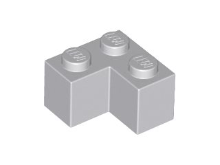 Brick 2 x 2 Corner in Light Bluish Gray