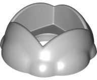 Duplo Round Rock / Bush / Space Crater 4 x 4 x 1.5 with 2 x 2 Hole in Light Bluish Gray