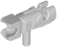 Launcher, Weapon Gun / Blaster / Shooter / Fire Nozzle Mini with Towball Socket in Light Bluish Gray