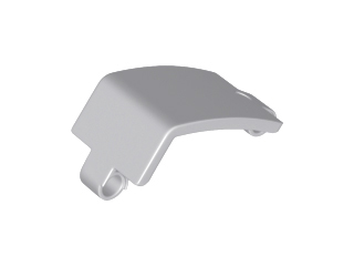 Technic Panel Curved and Bent 6 x 3 in Light Bluish Gray