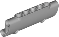 Technic Panel Curved 7 x 3 with 2 Pin Holes through Panel Surface in Light Bluish Gray