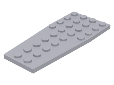 Wedge Plate 4 x 9 without Stud Notches in Light Bluish Gray