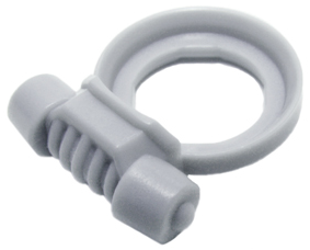 Minifig Neckwear Scuba Breathing Regulator in Light Bluish Gray