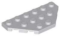 Wedge Plate 3 x 6 Cut Corners in Light Bluish Gray