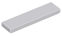 Tile 1 x 4 with Groove in Light Bluish Gray