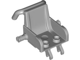 Equipment Medical Wheelchair with Clips for Wheels in Light Bluish Gray