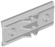 Hinge Panel 6 x 3 in Light Bluish Gray