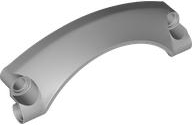 Technic Panel Car Mudguard Arched 9 x 2 x 3, Arched Top #42 in Light Bluish Gray