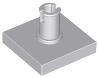 Tile Special 2 x 2 with Top Pin in Light Bluish Gray