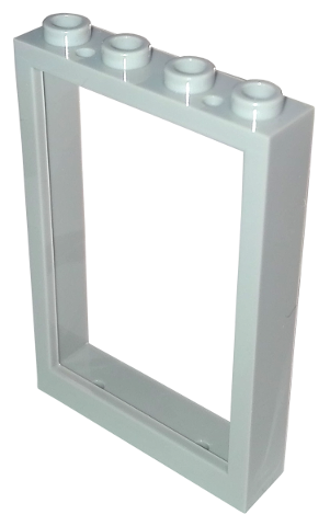 Window 1 x 4 x 5 with Hollow Studs in Light Bluish Gray