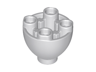 Brick Round 2 x 2 x 1 1/3 Inverted in Light Bluish Gray