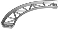 Vehicle Track, Roller Coaster, Curve in Light Bluish Gray