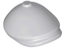 Hat / Flat Cap, Old Style in Light Bluish Gray