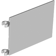 Flag 6 x 4 with O-Clips in Light Bluish Gray