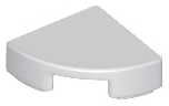 Tile Round 1 x 1 Quarter in Light Bluish Gray