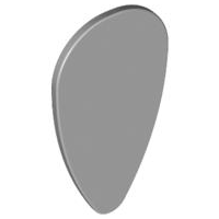 Shield Ovoid [Plain] in Light Bluish Gray
