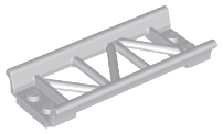 Vehicle Track, Roller Coaster Straight 8L in Light Bluish Gray