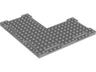 Plate Special 16 x 16 x 2/3 with 7 Recessed Edges, 8 x 8 Cutout in Light Bluish Gray