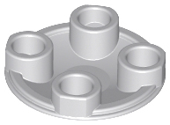 Plate Round 2 x 2 with Rounded Bottom [Boat Stud] in Light Bluish Gray