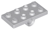Plate Special 2 x 4 with 2 Pin Holes in Light Bluish Gray