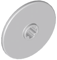 Technic Disc 3 x 3 in Light Bluish Gray