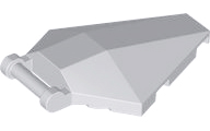 Windscreen 6 x 4 x 1 Hexagonal with Handle in Light Bluish Gray