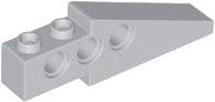 Technic Slope Long 1 x 6 with 3 Pin Holes in Light Bluish Gray