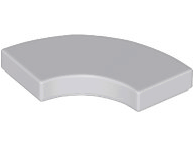 Tile 2 x 2 Curved, Macaroni in Light Bluish Gray