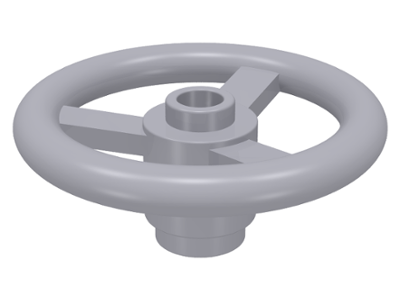 Technic Steering Wheel Small (3 Studs Diameter) in Light Bluish Gray