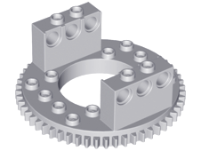 Technic Turntable Large Type 1 Top, 56 Tooth in Light Bluish Gray