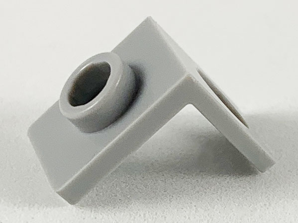 Minifig Neckwear Bracket [One Stud] - Reinforced in Light Bluish Gray