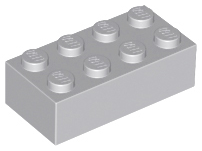 Brick 2 x 4 in Light Bluish Gray