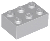 Brick 2 x 3 in Light Bluish Gray