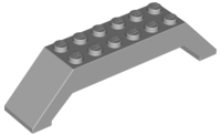 Brick Sloped 45° 10 x 2 x 2 Double in Light Bluish Gray