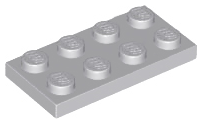 Plate 2 x 4 in Light Bluish Gray