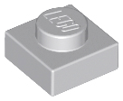 Plate 1 x 1 in Light Bluish Gray
