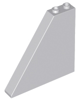 Brick Sloped 55° 1 x 6 x 5 in Light Bluish Gray