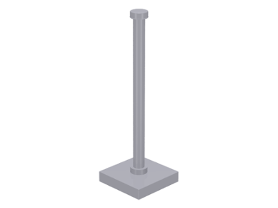 Tile Special 2 x 2 with Bar and Stud in Light Bluish Gray