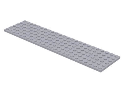 Plate 6 x 24 in Light Bluish Gray