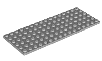 Plate 6 x 16 in Light Bluish Gray