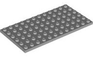 Plate 6 x 12 in Light Bluish Gray