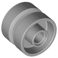 Wheel 18 x 14 with Tread Small Hub in Light Bluish Gray