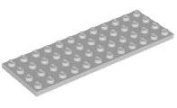 Plate 4 x 12 in Light Bluish Gray