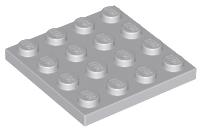 Plate 4 x 4 in Light Bluish Gray