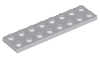 Plate 2 x 8 in Light Bluish Gray