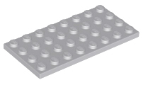 Plate 4 x 8 in Light Bluish Gray