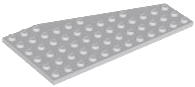 Wedge Plate 6 x 12 Left in Light Bluish Gray