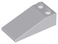 Brick Sloped 18° 4 x 2 in Light Bluish Gray