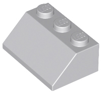 Brick Sloped 45° 2 x 3 in Light Bluish Gray